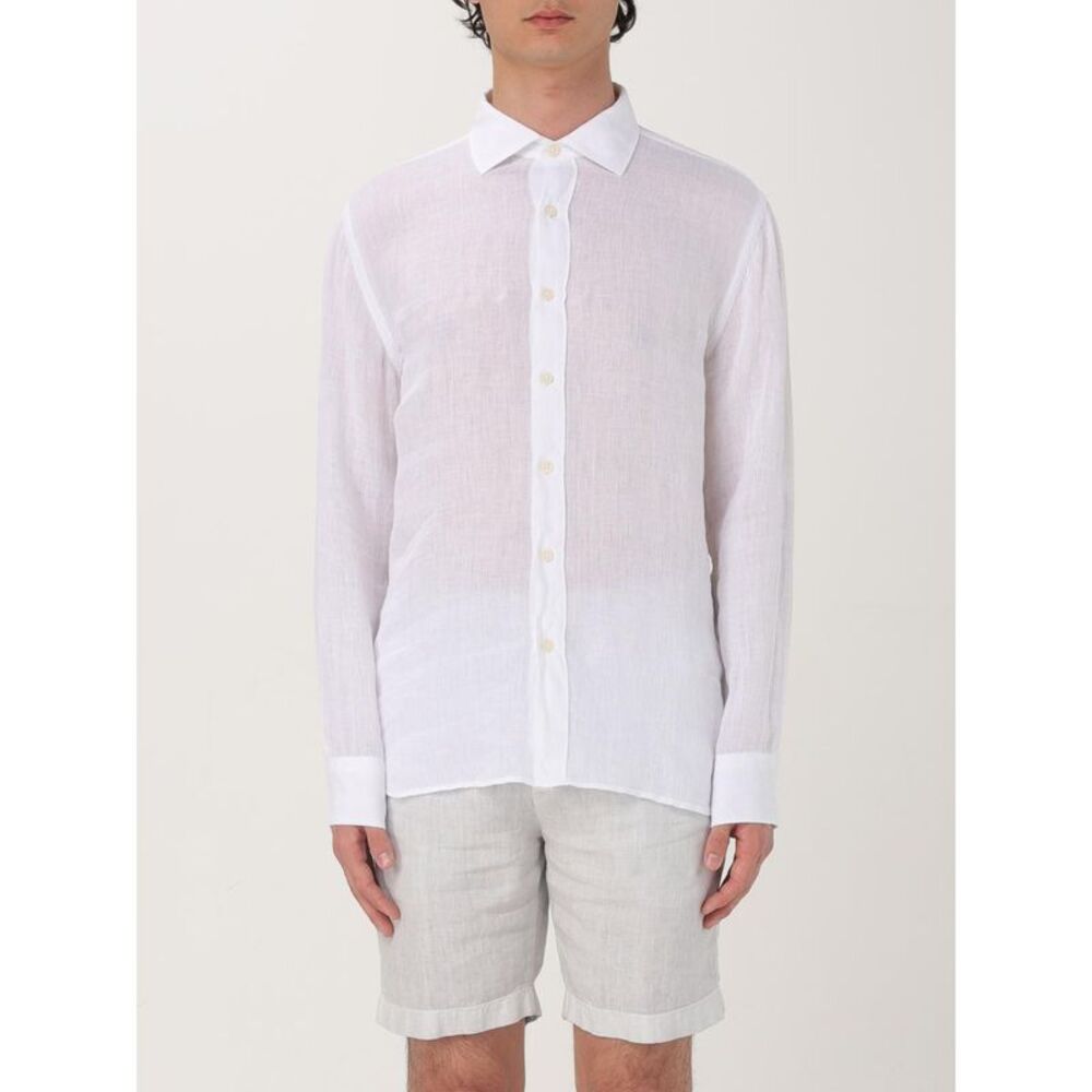120% Lino Shirt Men White